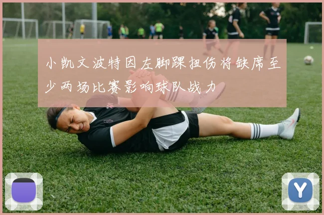 小凯文波特因左脚踝扭伤将缺席至少两场比赛影响球队战力
